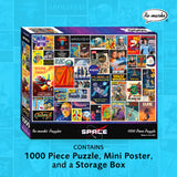 Re-marks Space Collage Puzzle, 1,000-Piece Jigsaw Puzzle for All Ages Re-Marks