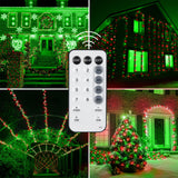 weillsnow 328 FT 1000 LED Christmas String Lights with Remote & Timer, 8 Lighting Modes Twinkle Lights, Waterproof Fairy Lights for Outdoor Bedroom Backyard Tree Wall Christmas Decoration (Red&Green) weillsnow