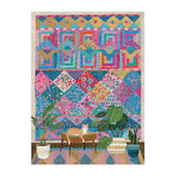 Galison Quilter's Corner – 1000 Piece Victoria Ball Jigsaw Puzzle Featuring Beautiful Artwork of Quilts and Textile Arts Galison