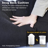 CAODOC Patio Furniture Sets 7 Pieces Outdoor Sectional Rattan Sofa Manual Weaving Wicker Patio Conversation Set with Ottomans and T Cushion(Black) CAODOC