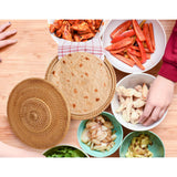 Tortillada - 10 Inches Tortilla Warmer/handcrafted basket made of rattan incl. 100% cotton towel Tortillada