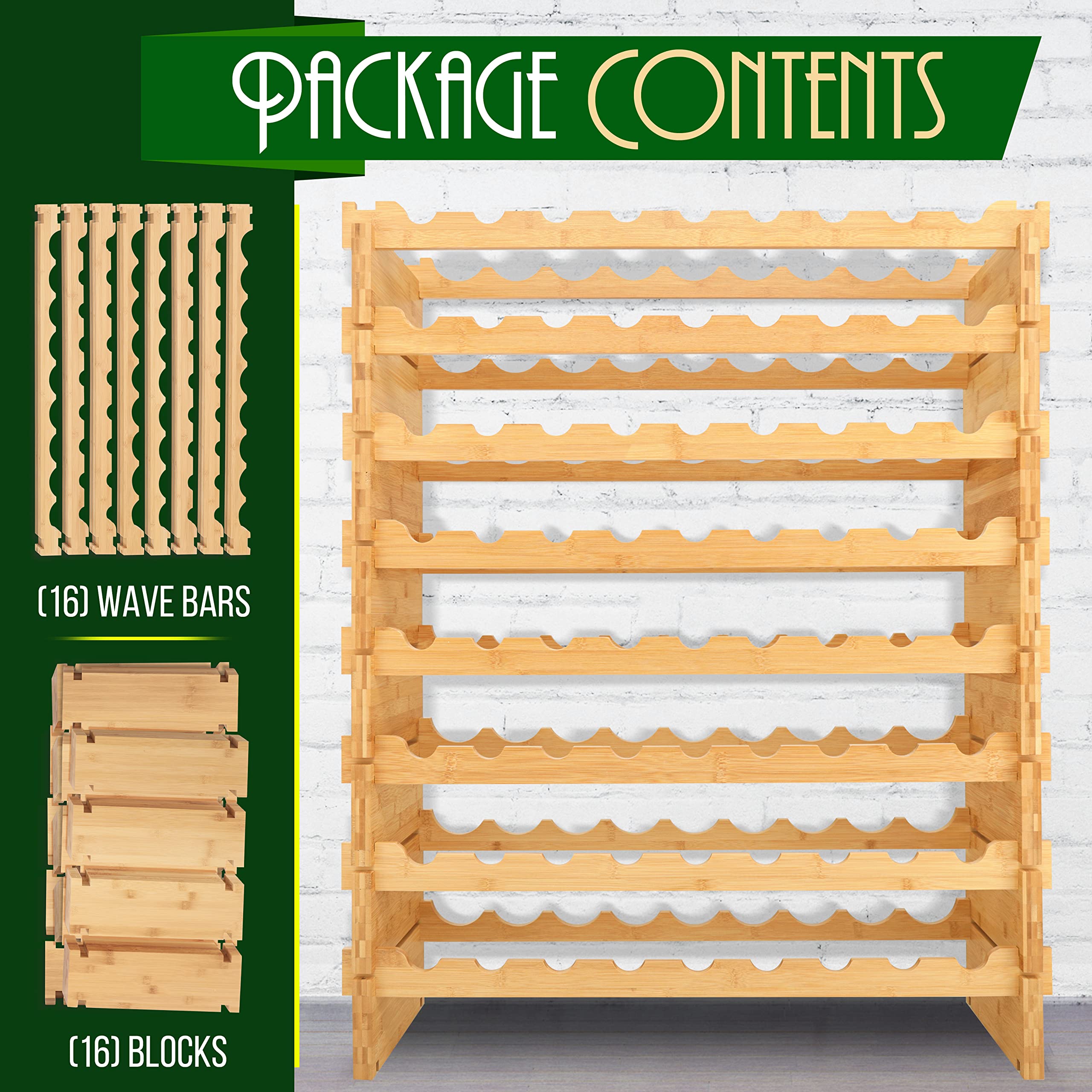 Stackable Wine Storage Rack - Thumbnail 4