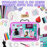 900+ Fashion Designer Kits for Girls with Mannequins-Kids Sewing Kits，Girls Fashion Design Gift，Arts and Crafts Kit，Girl Craft Activities Age 6 7 8 9 10 11 12 AGENTLAN