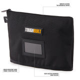 ToughBuilt - Document Bag w/Smooth-Action top-Mounted Zipper, Wear-Resistant Fabric - (TB-95-12) ToughBuilt