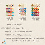 Lion Brand Yarn BonBons Yarn Pack Brights Lion Brand Yarn