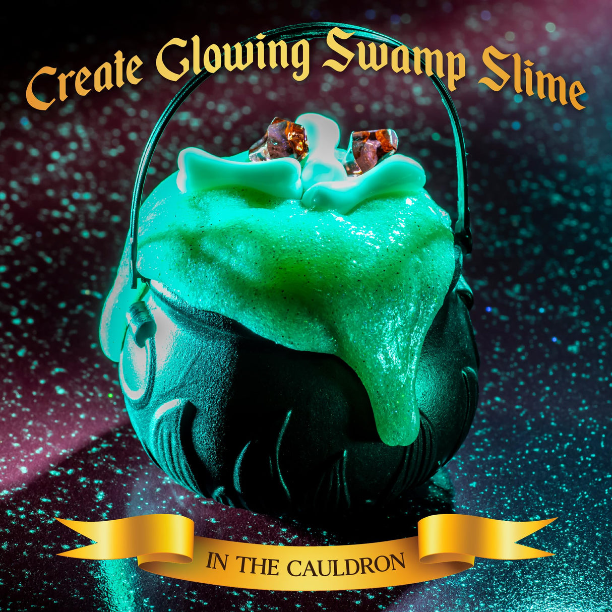 Original Stationery Wizard Kid Slime Kit for Ages 8-12 & Boys with Wand & Cauldron – DIY Potion and Slime Making Kit - Birthday Gift for Kids Original Stationery