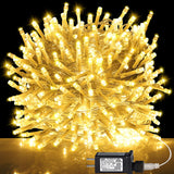 kemooie 500 LED Christmas Lights, 164FT 8 Lighting Modes Plug in Waterproof LED String Lights for Outdoor Christmas Tree Birthday Christmas Wedding Party Garden Balcony Decorations (Warm White) kemooie
