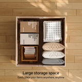 senlin Farmhouse Coffee Table, Heavy-Duty Coffee Table with Storage, Square Wood Center Table Set for Living Room with Pull Up Large Hidden Storage Compartment,Rustic Brown senlin