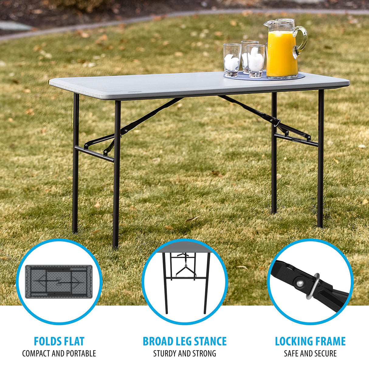 Lifetime 4-Foot Essential Folding Table Lifetime