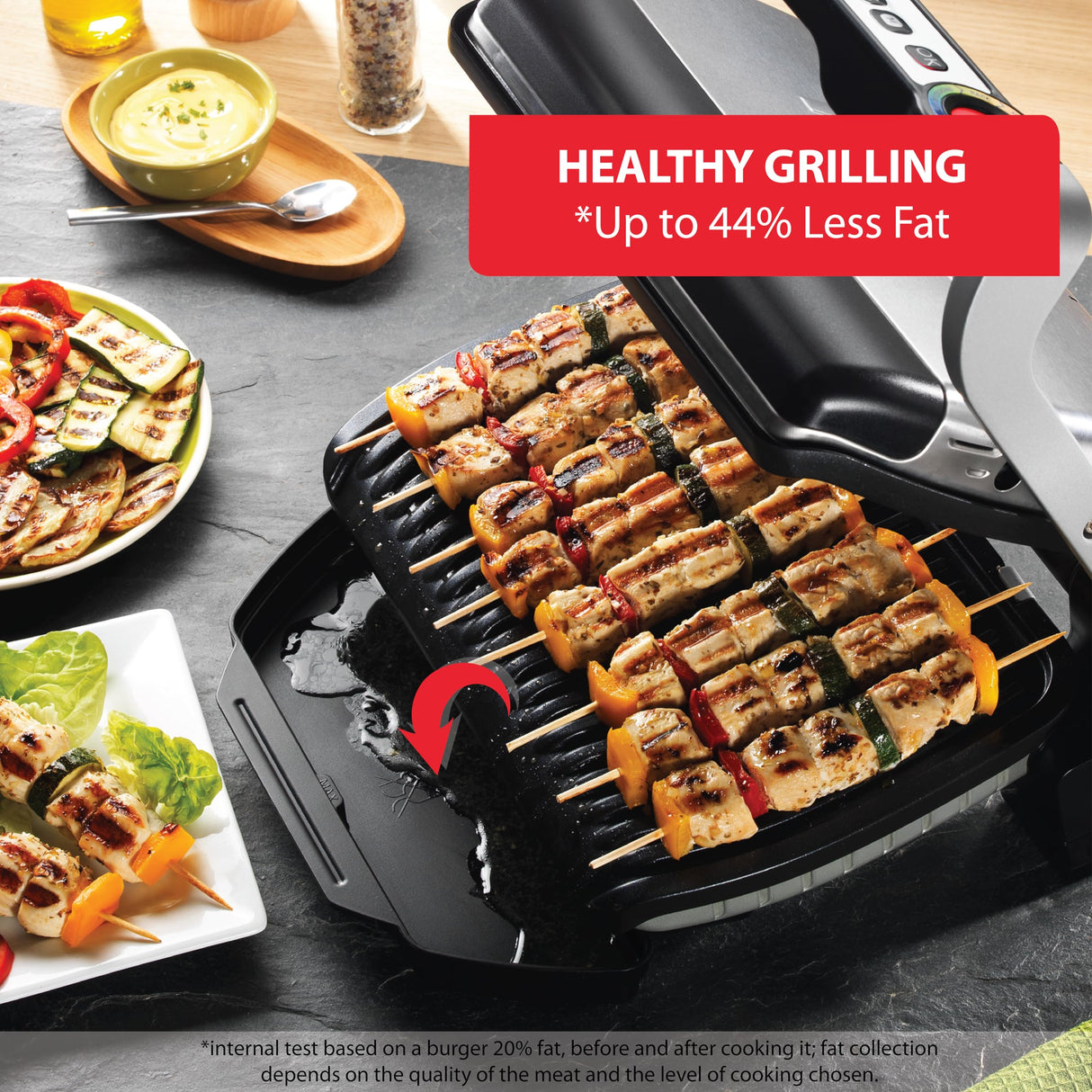 T-fal OptiGrill XL Electric Indoor Grill: 6 Auto Cooking Modes, Smart Sensor Technology, Nonstick Removable Plates, 4-8 Servings, Dishwasher Safe, Panini Press, Precision Grilling T-Fal