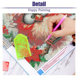 Canrichshop 5D Red Bird Diamond Art Painting Kits for Adults,Christmas Cute Bird Diamond Painting Kits for Beginners,Full Drill Diamond Dots,Gem Art Crafts for Adults Wall Decor 14x14inch Canrichshop