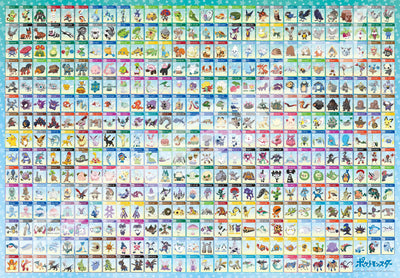 Ensky Pokemon Galar Picture Book #1-400 Jigsaw Puzzle 500 pc 20x30-inch