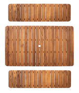 SAFAVIEH Outdoor Collection Europa Natural Acacia Wood 3-Piece Patio Dining Set PAT7082A Safavieh