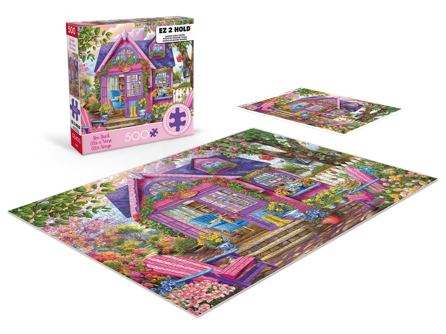 Ceaco - Chris Bigelow - She Shed - 500 Larger Sized Piece Jigsaw Puzzle