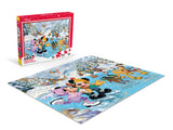 Ceaco - Disney Holiday - Together Time - Mickey & Minnie Skating - 400 Piece Jigsaw Puzzle Ceaco