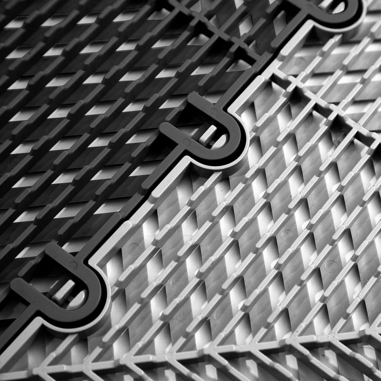 IncStores FlooringInc's Nitro 12"x12" Snap-Together Garage Flooring Tiles, Non-Slip Interlocking Plastic Floor Mat, Garage Organization & Storage, Vented, Midnight Black, 52 Tiles, 52 Sq/Ft IncStores