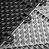 IncStores FlooringInc's Nitro 12"x12" Snap-Together Garage Flooring Tiles, Non-Slip Interlocking Plastic Floor Mat, Garage Organization & Storage, Vented, Midnight Black, 52 Tiles, 52 Sq/Ft IncStores