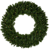 Northlight Pre-Lit Canadian Pine Artificial Christmas Wreath - 36" - Clear Lights Northlight