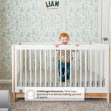 GAP babyGap Tate 4-in-1 Convertible Crib - Greenguard Gold Certified, Bianca White/Natural Delta Children
