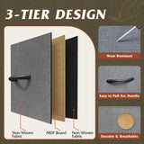 WLIVE 5 Drawer Dresser TV Stand for 45 Inch TV, Entertainment Center with Open Shelf and Power Outlet, Chest of Drawers for Bedroom, Living Room, Closet, Dark Grey WLIVE