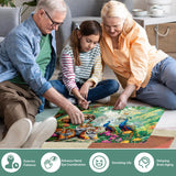 Jigsaw Puzzles for Adults 500 Pieces Puzzle Elephant Tiger Puzzle for Adults Children Elderly Puzzles Peacock Animal Puzzle 500, Home Decor Gift Family Game for Men Women Elders Seniors (20.5"x15") Jeacirio