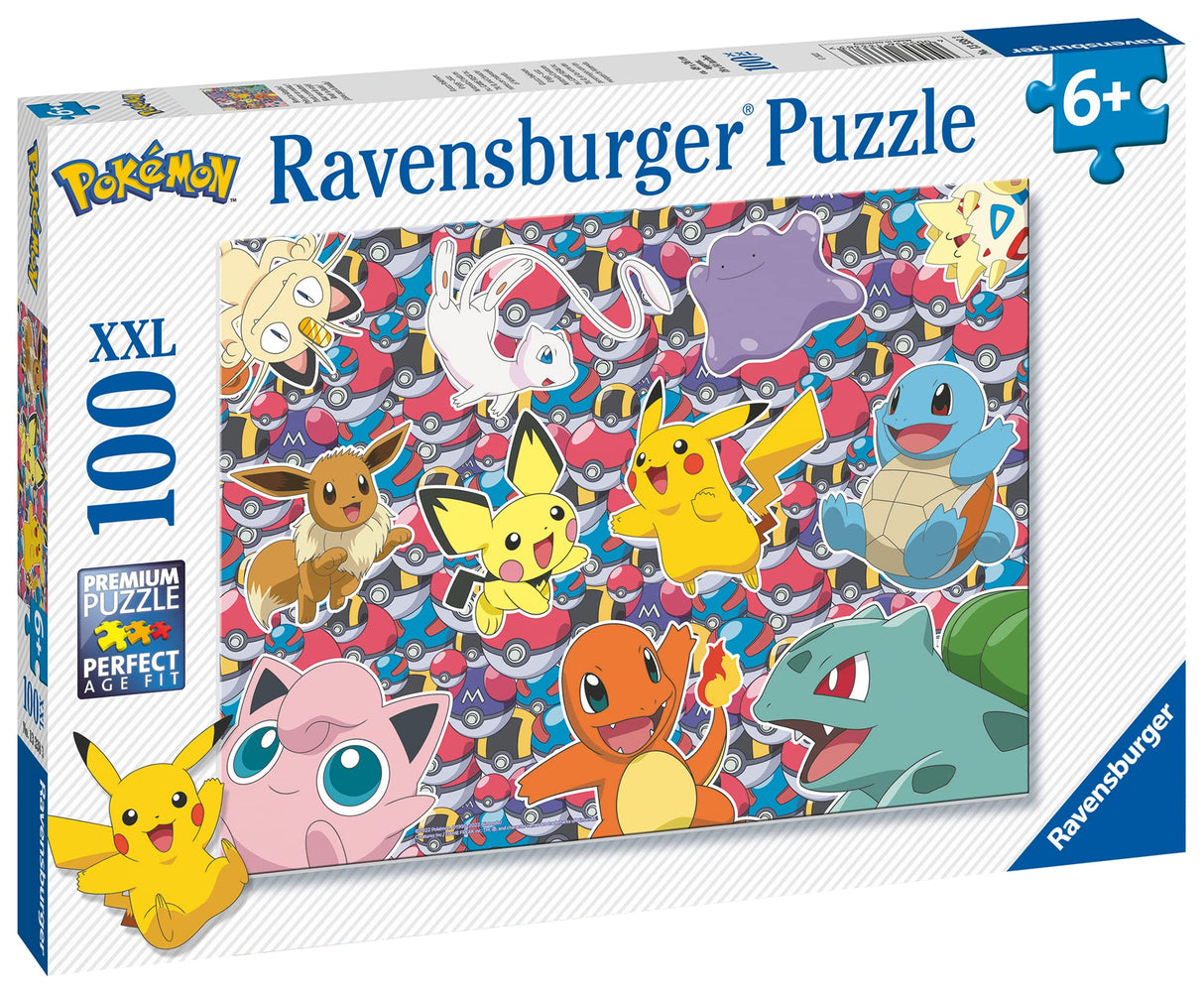 Ravensburger Pokemon Jigsaw Puzzles for Kids Age 6 Years Up - XXL 100 Pieces - Pikachu Toys Ravensburger