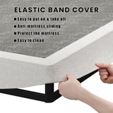 SHOANED Queen Size Box Springs - 3 Inch Low Profile Mattress Foundation No Noise Heavy Duty Metal Basics Bed Base with Clean Fabric Cover, Easy Assembly SHOANED