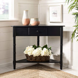 Safavieh American Homes Collection Gomez Distressed Black Corner Table Safavieh