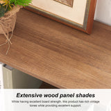 HOMISSUE Vintage Brown 6-Tier Rustic Industrial Bookshelf for Home and Office HOMISSUE