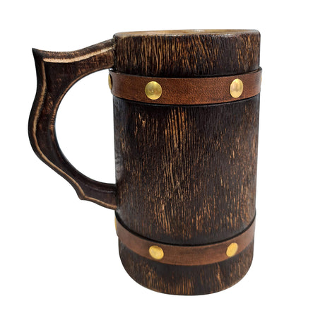 collectiblesBuy Antique Wooden Beer Mug Beverages Tankard Coffee Stein Groomsmen Idea Medieval Inspired Drinking Mug Kitchen Accessories Home Decor collectiblesBuy