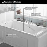 American Standard 2422V002.020 Evolution Acrylic 60-Inch X 32-Inch Drop-In Deep Soak Bathing Pool, Gal, White American Standard