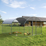 Oranland Chicken Coop Metal Large Chicken Run for Yard Chicken Pen Outdoor Heavy Duty Poultry Cage with Waterproof and Anti-Ultraviolet Cover for Outdoor Farm Use Oranland