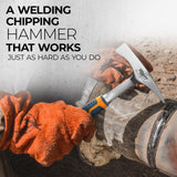 Mutt Tools Welding Chipping Hammer – 14oz Head Weight Slag Hammer with Ergonomic Grip AMERICAN MUTT TOOLS
