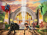 Ceaco – DC Comics – Justice League - Thomas Kinkade - Hall of Justice - 500 Piece Jigsaw Puzzle Ceaco