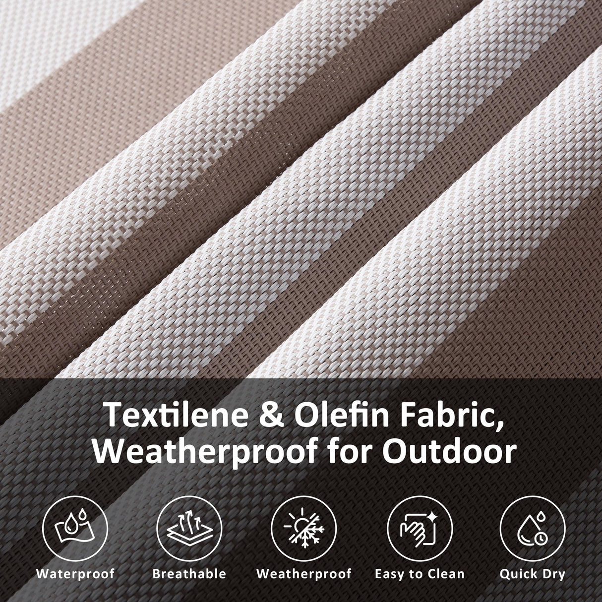 SUNCREAT Hammocks 14 FT Quick Dry Hammock Double Size with Spreader Bar, 2 Person Hammock for Outdoor Patio Yard Poolside, 450 lbs Capacity, Light Gray Stripes SUNCREAT