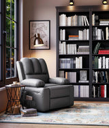 GarveeHome Oversized Recliner Chairs with 1.5X Sponge Filling, 360° Swivel Lazy Recliner Chair for Adults, Manual Rocking Chair with Cup Holder for Living Rooms, Bedrooms, and Nurseries GarveeHome