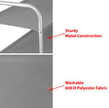 Simple Houseware 3-Tier Shoe Rack Storage Organizer, Grey Simple Houseware