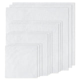 XEmbro 12 PCS Aida Cloth 14 Count, 4 Sizes White Cross Stitch Fabric for Craft Embroidery, Classic Reserve Aida Cloth for Embroidery Beginner, Needlework, Cross Stitch (5.9 to 11.8inch) XEmbro