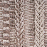 DII Braided Striped Decorative Throw Blanket, 50x60, Stone DII
