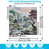 Apostle Plum Blossom Diamond Art Kits for Adults, 5D Diamond Painting Kits for Beginners, DIY Full Drill Round Rhinestone Gem Art Crafts Paintings for Home Wall Decor Gifts 13.8x13.8 inch Apostle