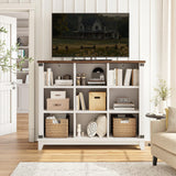 EnHomee 9 Cube Storage Organizer and Shelf, Cube Shelf with Storage,White Bookshelf for Bedroom and Home Office EnHomee