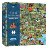 This is Scotland 1000 Piece Jigsaw Puzzle | Map Jigsaw Puzzle | Sustainable Puzzle for Adults | Premium 100% Recycled Board | Great Gift for Adults | Gibsons Games Gibsons