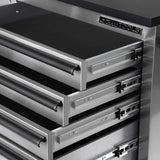 OEM TOOLS OEM24615 72 Inch 11-Drawer Garage Storage Cabinet System, Elite Stainless Steel Rolling Tool Chest, Mobile Workstation Tool Box with Drawers for Garage, Workshop, Or Jobsite OEMTOOLS