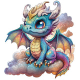 Wooden Puzzle for Adults, 200 Piece Dragon Irregular Animal Shaped Wooden Jigsaw Puzzles, Unique Puzzles for Adults, Creative Gift for Adults WHJSG