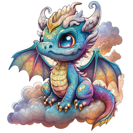 Wooden Puzzle for Adults, 200 Piece Dragon Irregular Animal Shaped Wooden Jigsaw Puzzles, Unique Puzzles for Adults, Creative Gift for Adults WHJSG