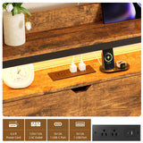 Betterhood Daybed with Trundle, Twin to King Bed Daybed Trundle Bed, Heavy Duty Metal Bed Frame with Storage Headboard & Charging Station, Day Bed Frame for Living Room Bedroom Guest Room Betterhood