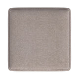 HomePop Home Decor Storage Ottoman with Tray Top|Upholstered Modern Square Storage Ottoman with Storage for Living Room & Bedroom, Light Brown Woven HomePop