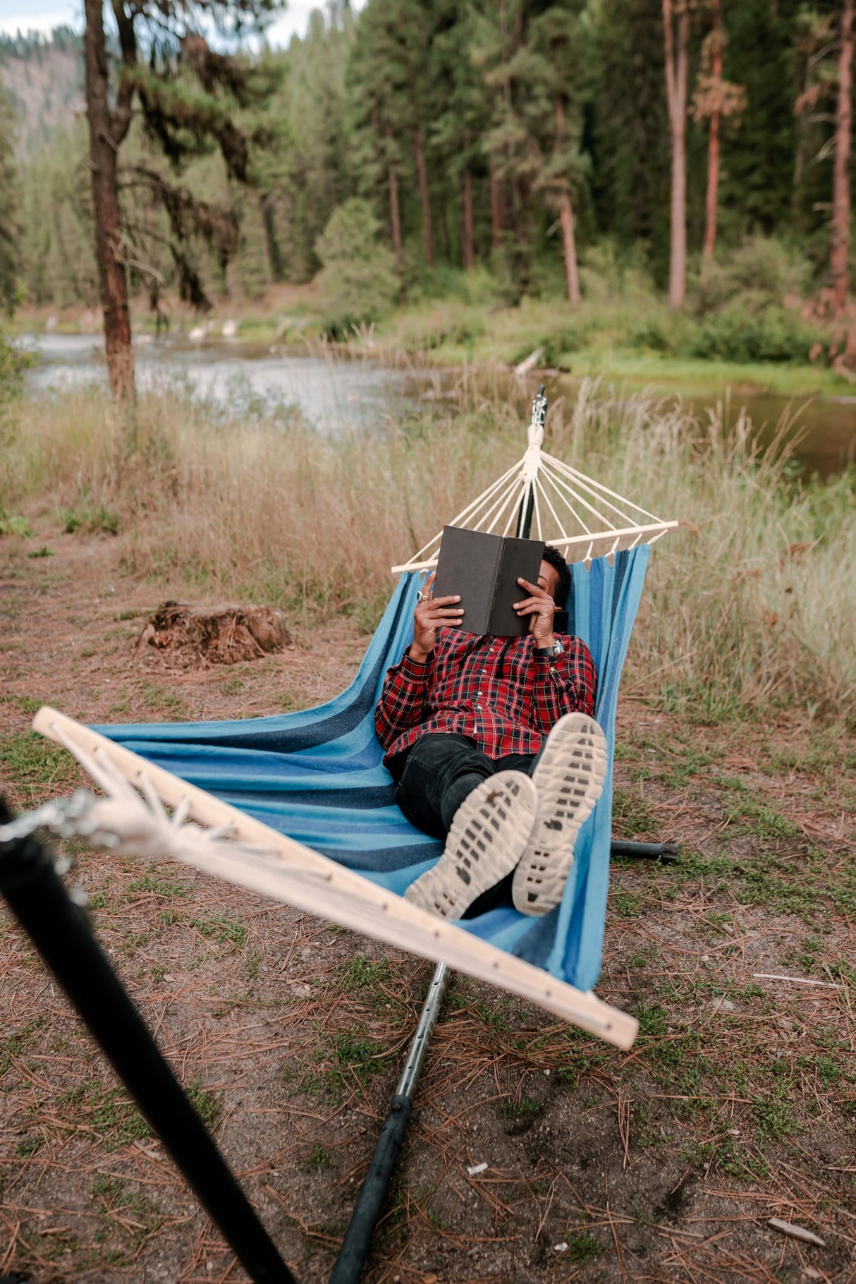 Stansport Cotton Blend Bahamas Hammock - Blue (30800-50) Stansport