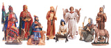 Complete 12pc Outdoor Nativity Set 51" Tall - Lifelike High Res, Sturdy 22 Gauge Flat Metal, Strong Windguard Bracing. Includes Baby Jesus, Joseph, Mary, Shepherds, Wisemen, Animals THREE KINGS GIFTS THE ORIGINAL GIFTS OF CHRISTMAS