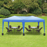 10x20 Blue Pop Up Canopy Tent with 6 Removable Sidewalls Commercial Heavy Duty Canopy UPF 50+ All Weather Waterproof Outdoor Canopy Wedding Tents for Parties Gazebo with Carry Bag and 6 Sandbags susici